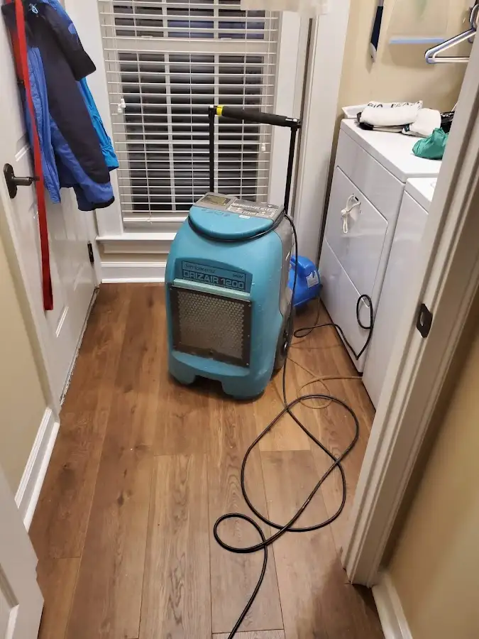 Commercial dehumidifier deployed for Flood Damage Cleanup in Sedalia