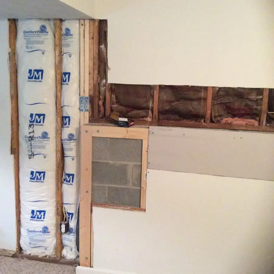Wall insulation replacement during Basement Flood Cleanup in Sedalia